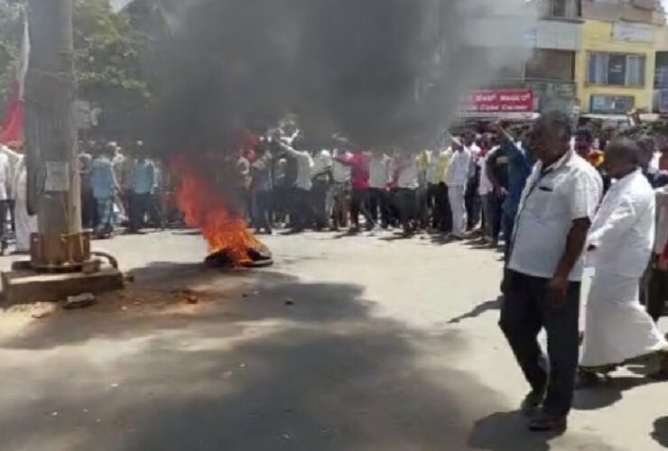 ಒಳಮೀಸಲಾತಿ ಜಾರಿ ವಿರೋಧಿಸಿ ಪ್ರತಿಭಟನೆ – ಯಡಿಯೂರಪ್ಪ ನಿವಾಸದ ಮೇಲೆ ಕಲ್ಲು ತೂರಾಟ