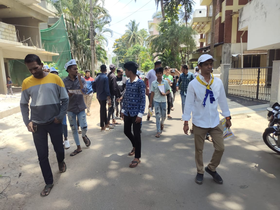 ಸದಾಶಿವ ನಗರದಲ್ಲಿ ಟೋಪಣ್ಣವರ ಮತ ಭೇಟೆ ಬೆಳಗಾವಿ