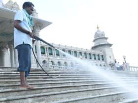 ಚಳಿಗಾಲ ಅಧಿವೇಶನಕ್ಕೆ  ಭರದ ಸಿದ್ಧತೆ: ಗೋಡೆಗಳಿಗೆ ಹೈಟೆಕ್ ಸ್ಪರ್ಶ