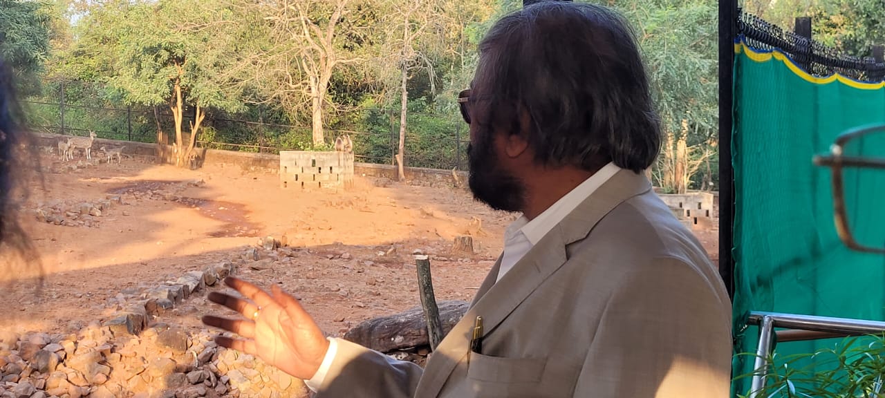 ಬೆಳಗಾವಿ ಮೃಗಾಲಯದ ಕೃಷ್ಣಮೃಗ ವಿಭಾಗಕ್ಕೆ ಖಂಡ್ರೆ ಭೇಟಿ