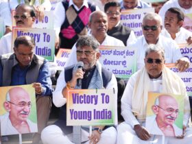 ಕೇಂದ್ರದ ನಡೆ ವಿರೋಧಿಸಿ ಕಾಂಗ್ರೆಸ್ ಪ್ರತಿಭಟನೆ